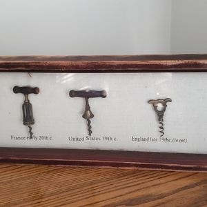 Antique wine cork display